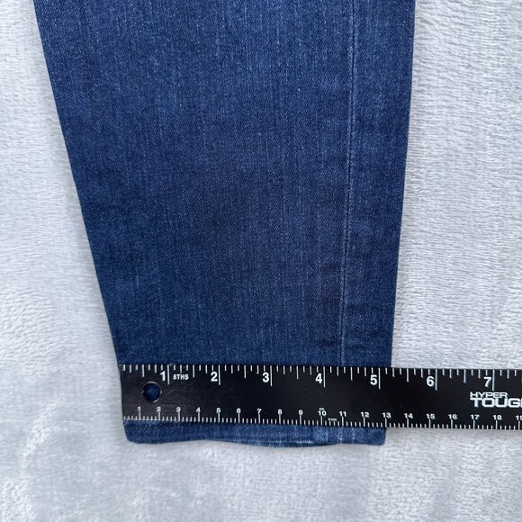 Tahari Skinny Jeans Womens Size 2 Low Rise Dark Wash Denim Stretch Blue - Picture 11 of 13